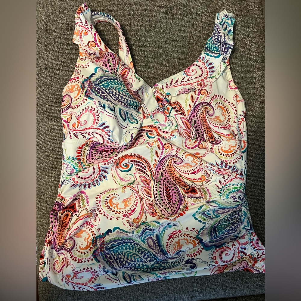 LAUREN Ralph Lauren tankini top. Very colorful!